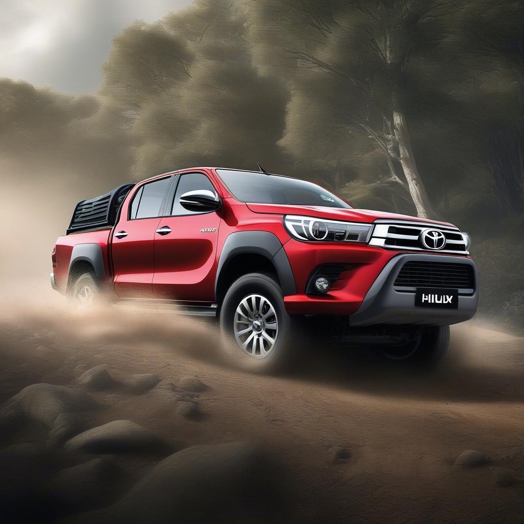 Toyota Hilux vượt địa hình