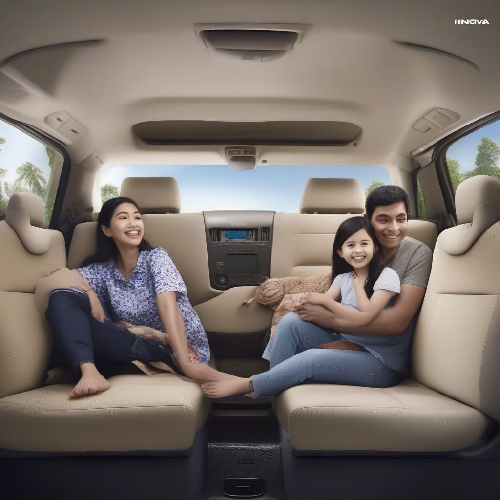 Không gian rộng rãi của Toyota Innova cho cả gia đình