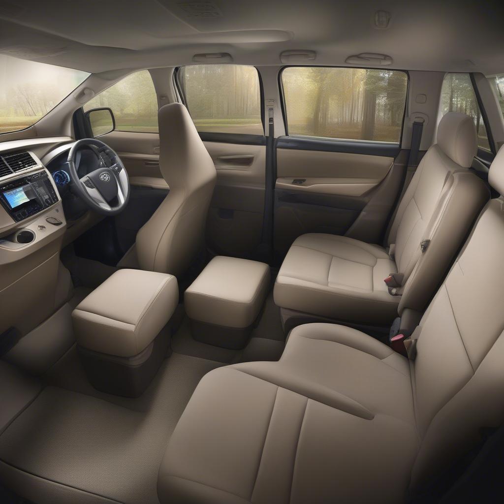 Nội thất Toyota Innova Venturer sang trọng và tiện nghi