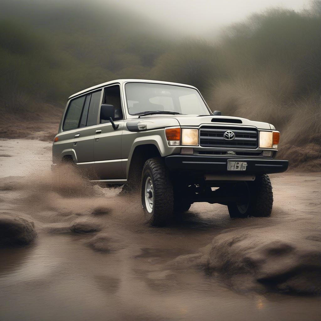 Toyota Land Cruiser 60 chinh phục địa hình off-road