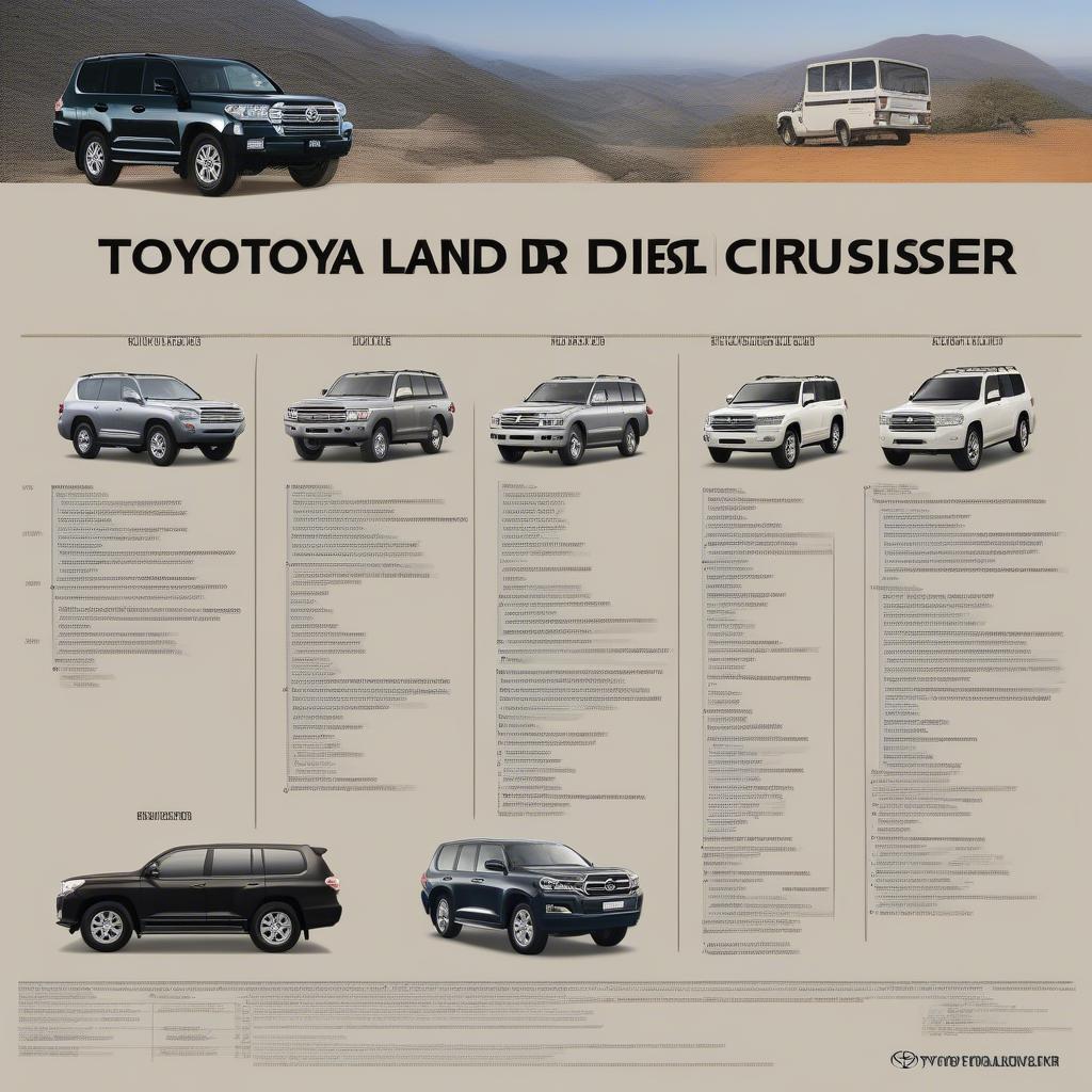 So sánh Toyota Land Cruiser cũ máy dầu với các dòng xe SUV khác