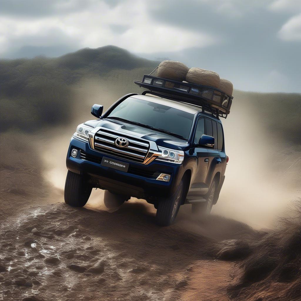 Toyota Land Cruiser chinh phục địa hình off-road hiểm trở