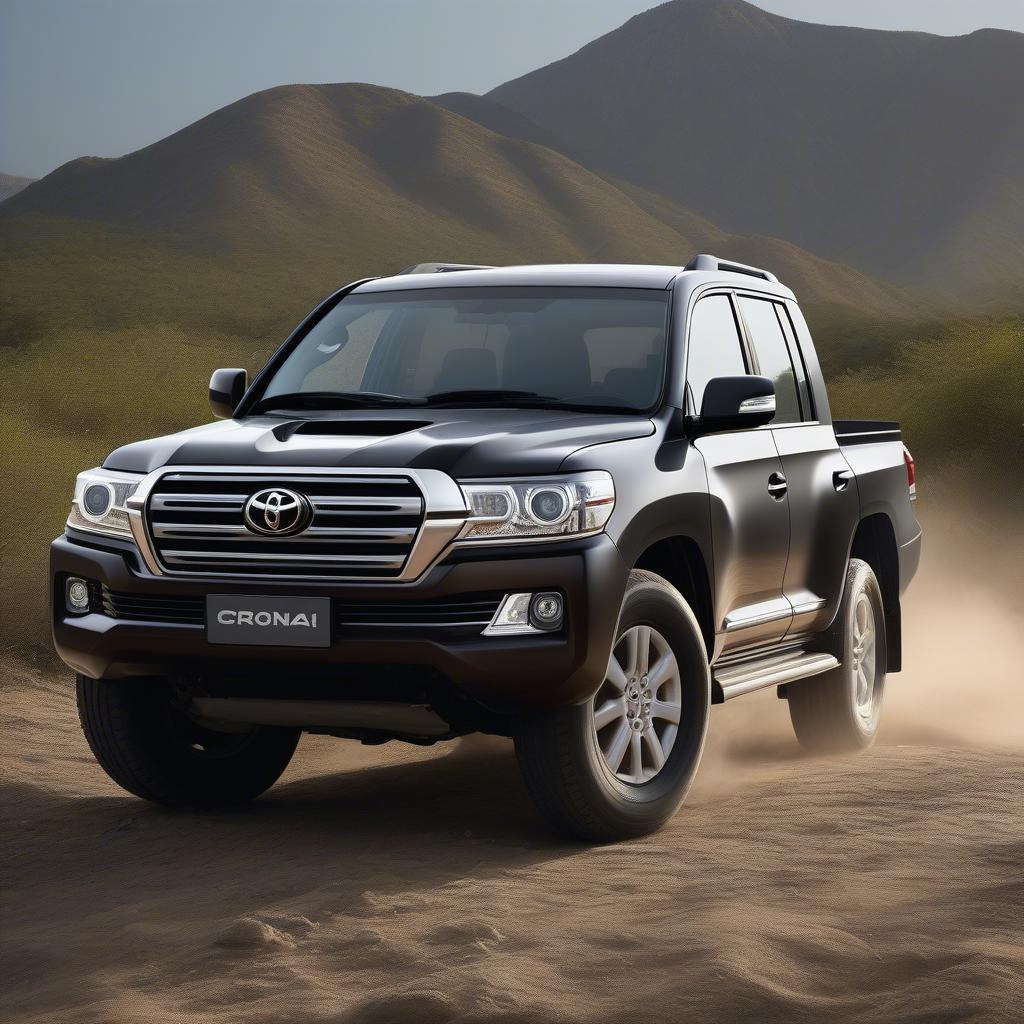 Ngoại thất Toyota Land Cruiser Pickup 2016 mạnh mẽ và sang trọng