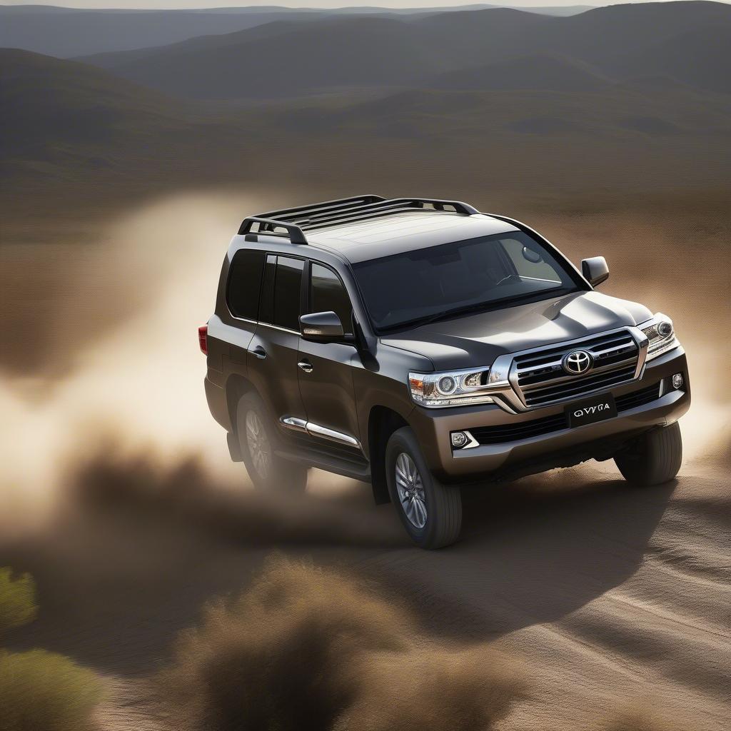 Khả năng off-road của Toyota Land Cruiser Pickup 2016 được thể hiện trên địa hình hiểm trở