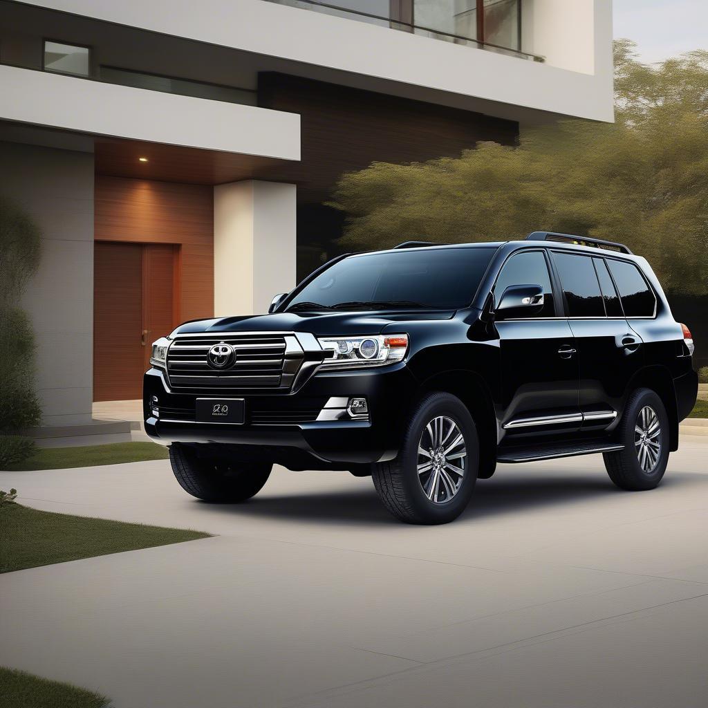 Ngoại thất Toyota Land Cruiser V8 2015 mạnh mẽ và sang trọng