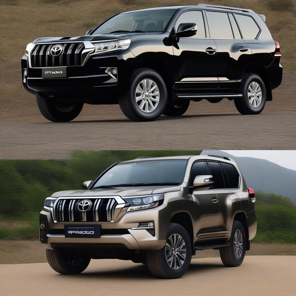 So sánh Toyota Land Cruiser và Prado 2020