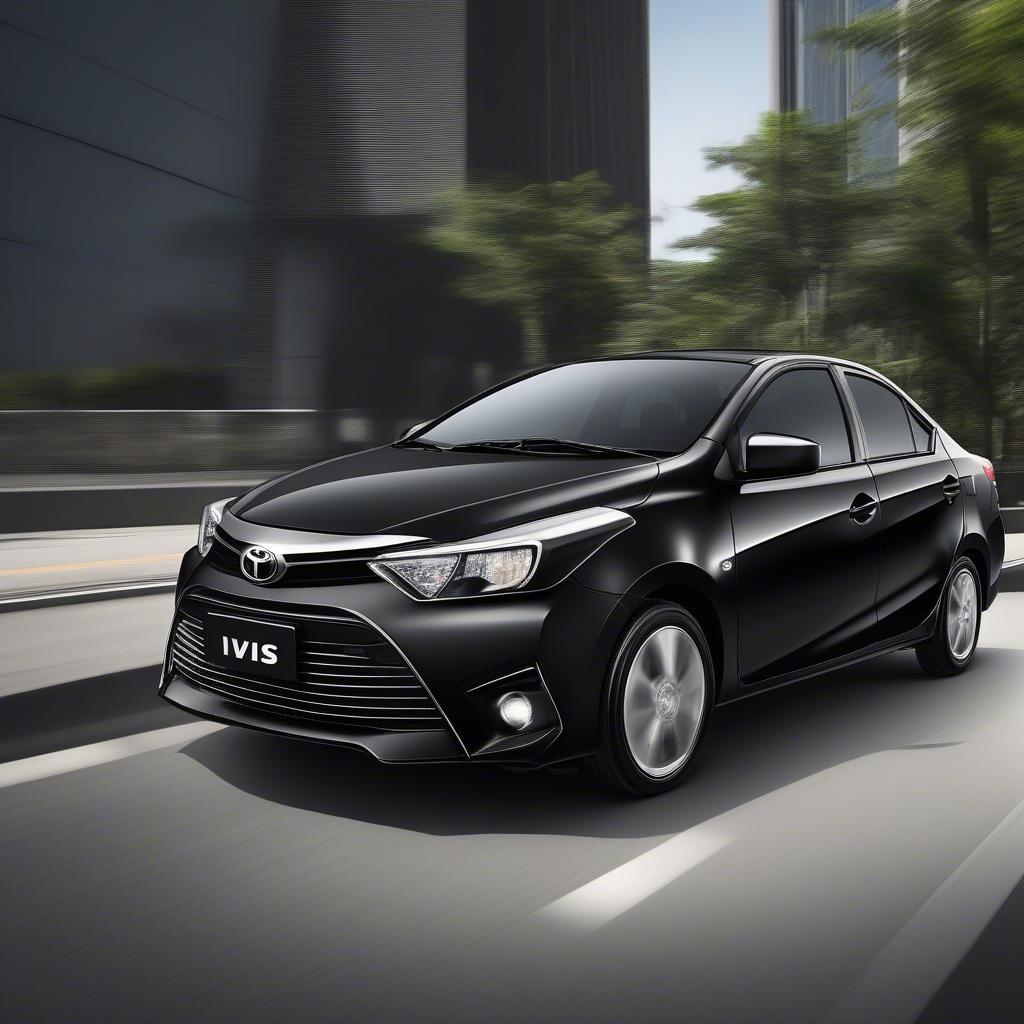 Ngoại thất Toyota Vios đen 2019