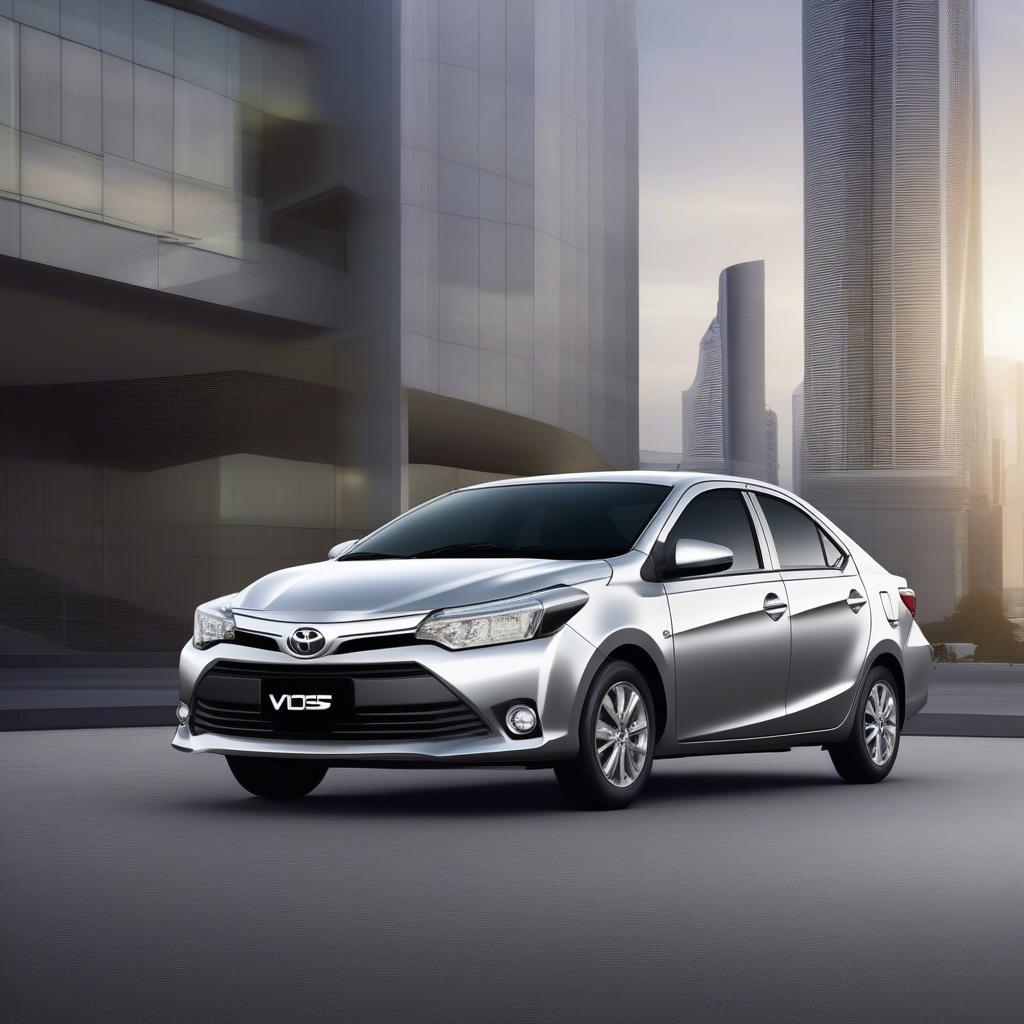 Toyota Vios màu bạc hiện đại, tinh tế, phù hợp với nhiều phong cách