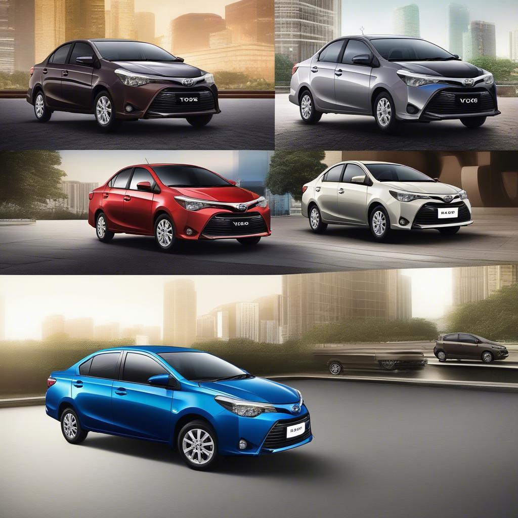 Toyota Vios Màu Sắc Đa Dạng