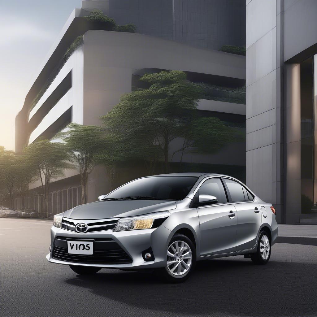 Ngoại thất hiện đại của Toyota Vios