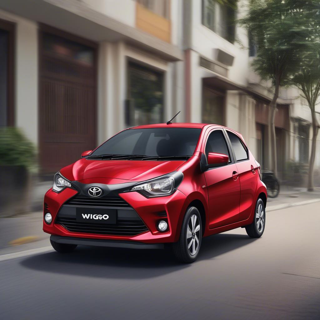 Toyota Wigo 2019 màu đỏ