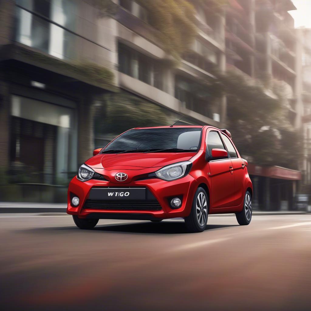 Ngoại thất hiện đại của Toyota Wigo AT