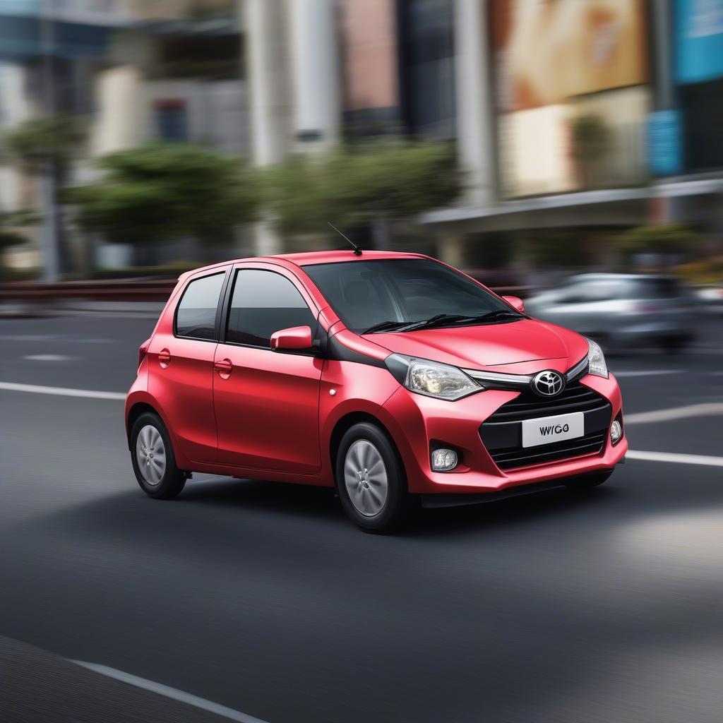 Toyota Wigo di chuyển linh hoạt trong đô thị