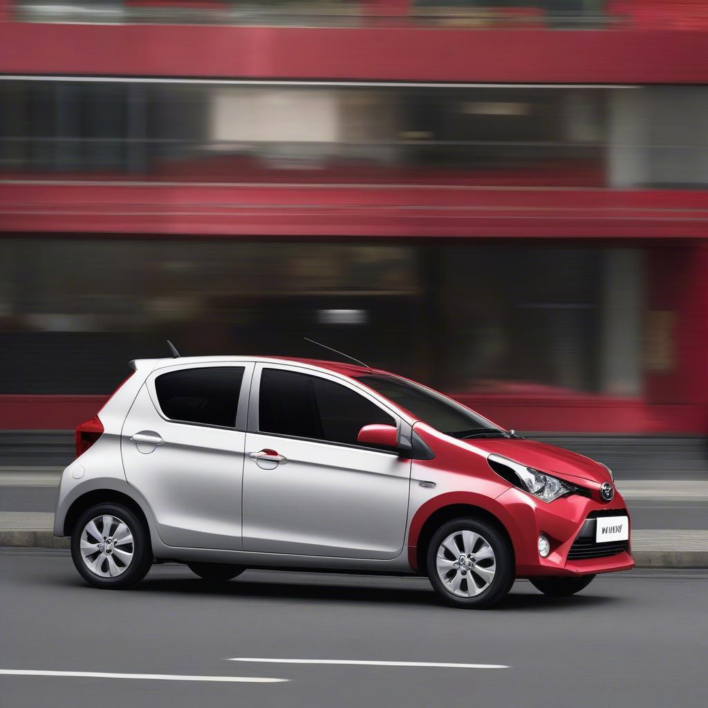 Toyota Wigo với giá cả hợp lý, đậu trên phố