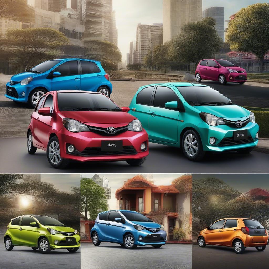 Toyota Wigo với nhiều màu sắc đa dạng