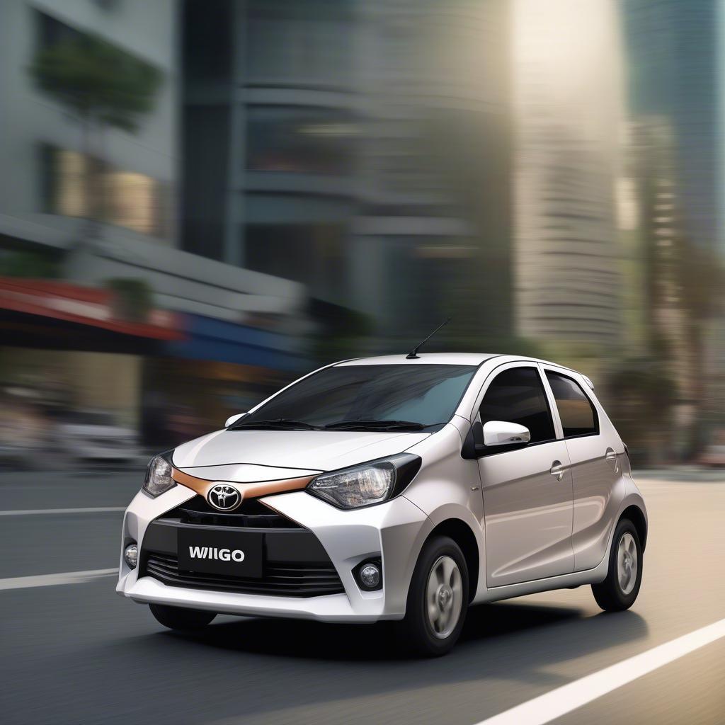 Toyota Wigo MT vận hành êm ái trên đường phố