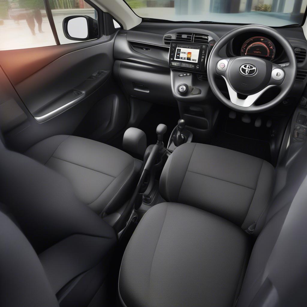 Nội thất Toyota Wigo rộng rãi và tiện nghi