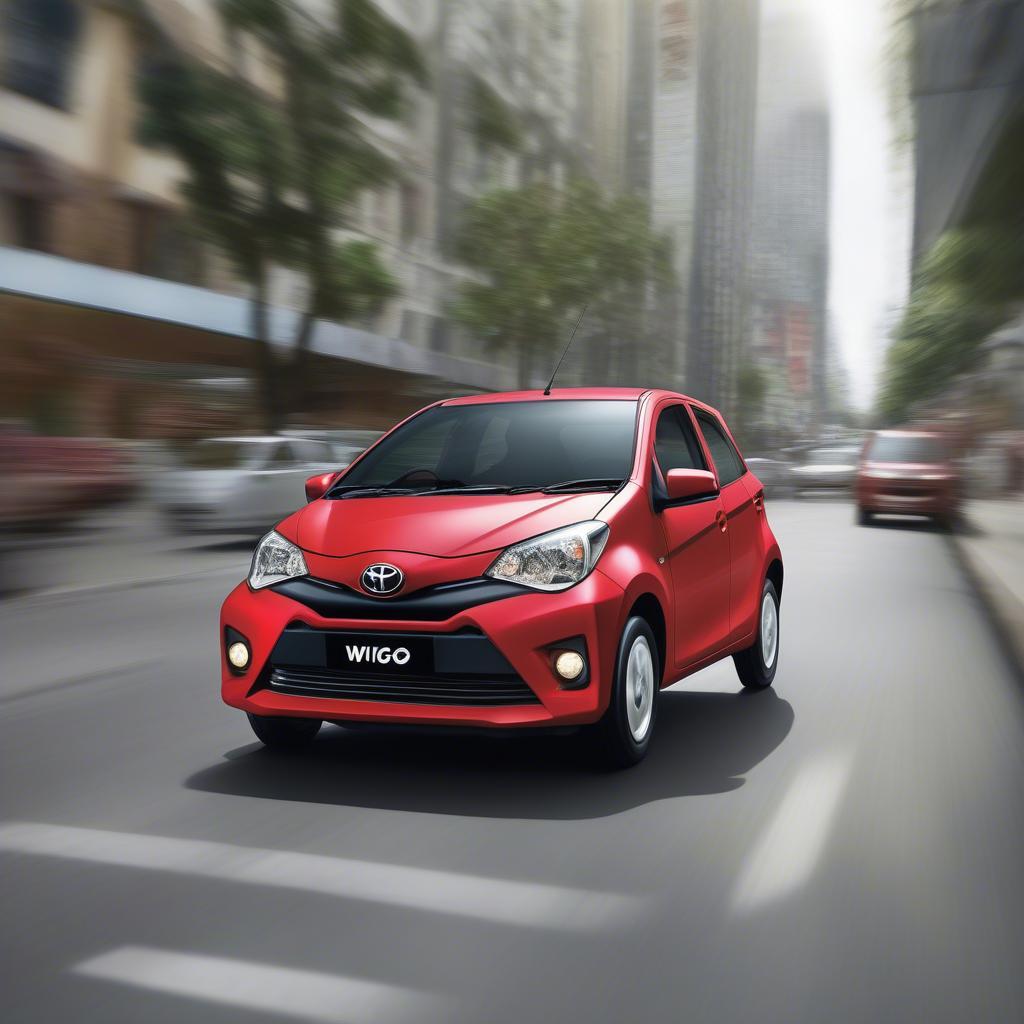 Toyota Wigo vận hành linh hoạt trên đường phố