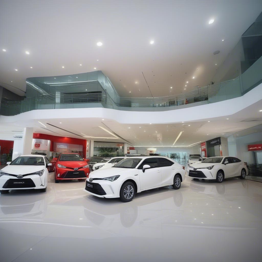 Showroom Toyota Xuân Phương hiện đại