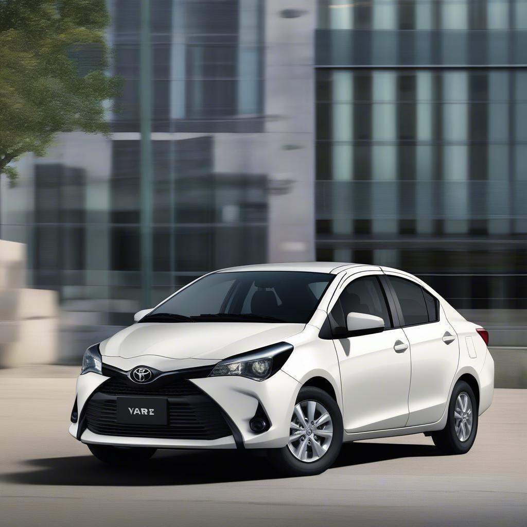 Ngoại thất Toyota Yaris 2017 sedan: Kiểu dáng nhỏ gọn, thiết kế đơn giản, tinh tế, phù hợp di chuyển đô thị.