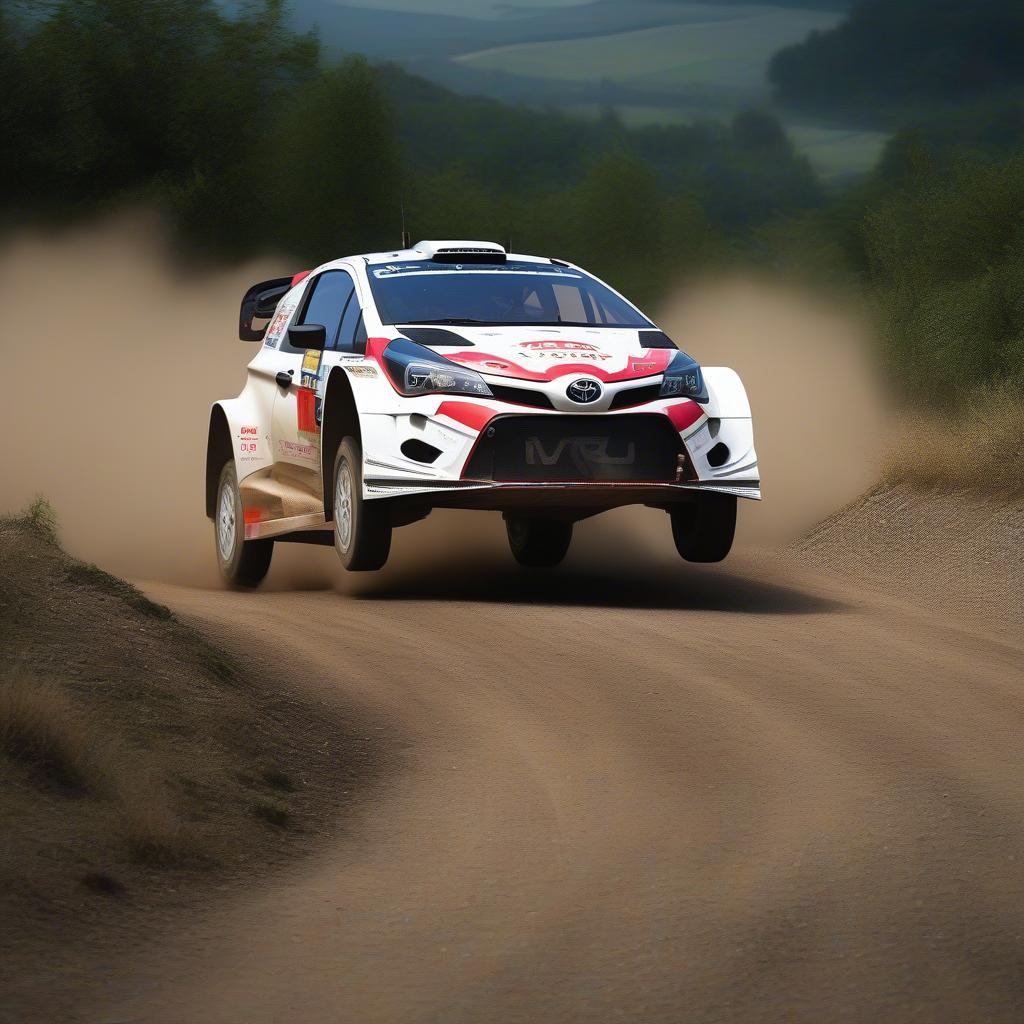 Toyota Yaris 2017 WRC trên đường đua