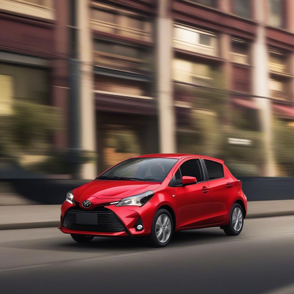 Toyota Yaris 2019 màu đỏ ngoại thất