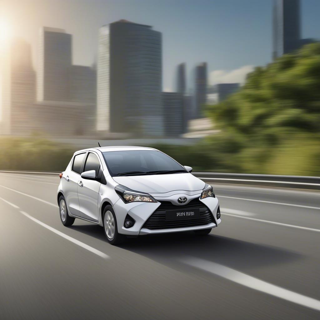 Toyota Yaris 2019 vận hành mạnh mẽ trên đường cao tốc.