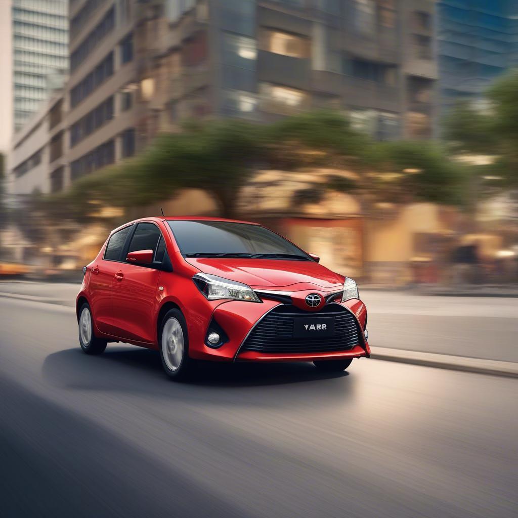 Toyota Yaris trên đường phố