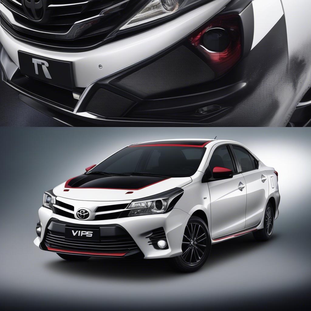 Ngoại thất Toyota Vios TRD 2018 thể thao và năng động