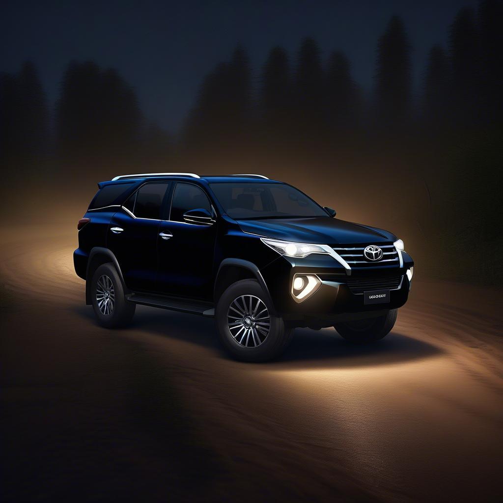 Toyota Fortuner ETS2 chạy trong đêm