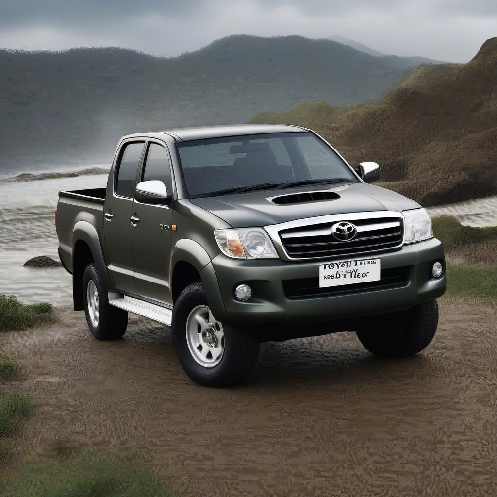 Ngoại thất xe Hilux cũ 2009 mạnh mẽ và bền bỉ